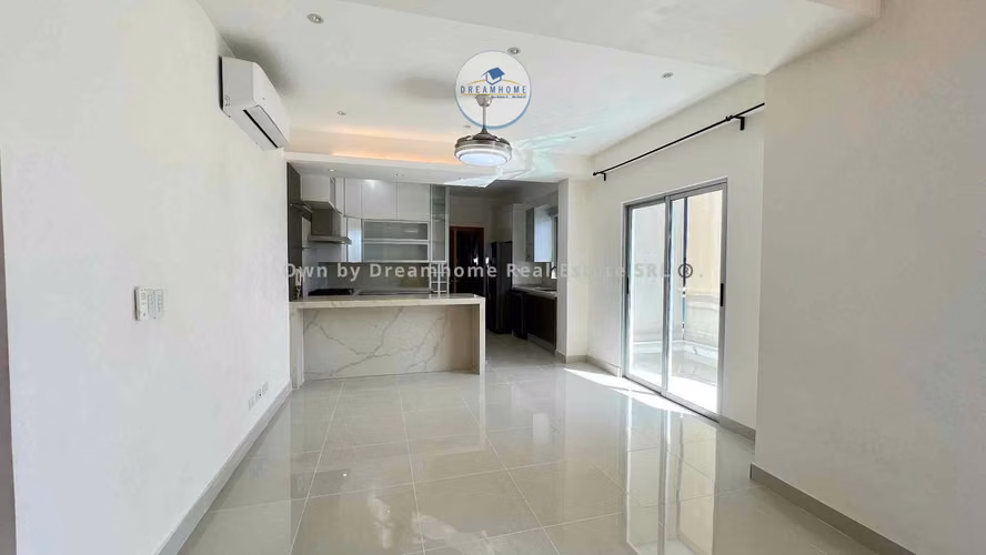 Innovador apartamento en venta en Naco de 3 habitaciones con amplio balcon y cocina moderna