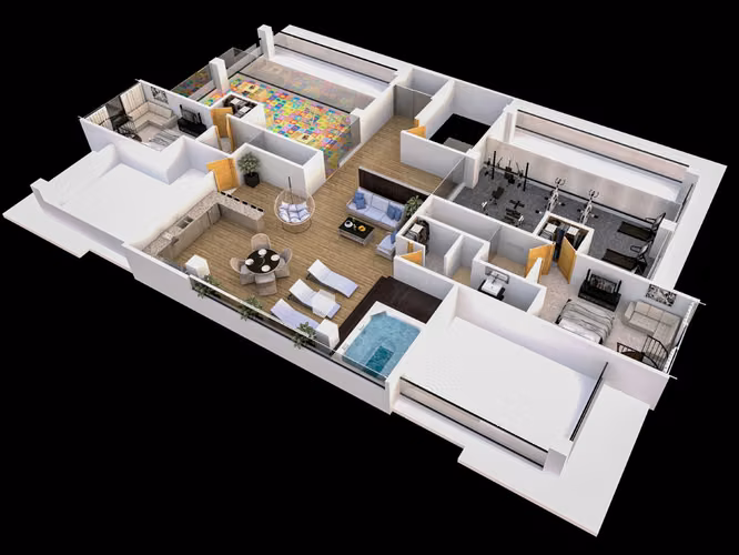 Apartamentos de 2 habitaciones en Urb. Atala