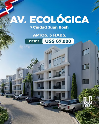 Apartamentos de 3 Habitaciones en Ciudad Juan Bosch