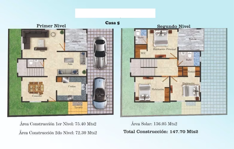 Casa Dúplex de tres habitaciones en Alma Rosa II - Imagen 6