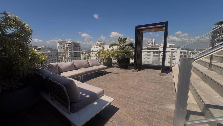 Apartamento En Alquiler De 1 Habitación Y 2 Baños En Piantini - Imagen 7
