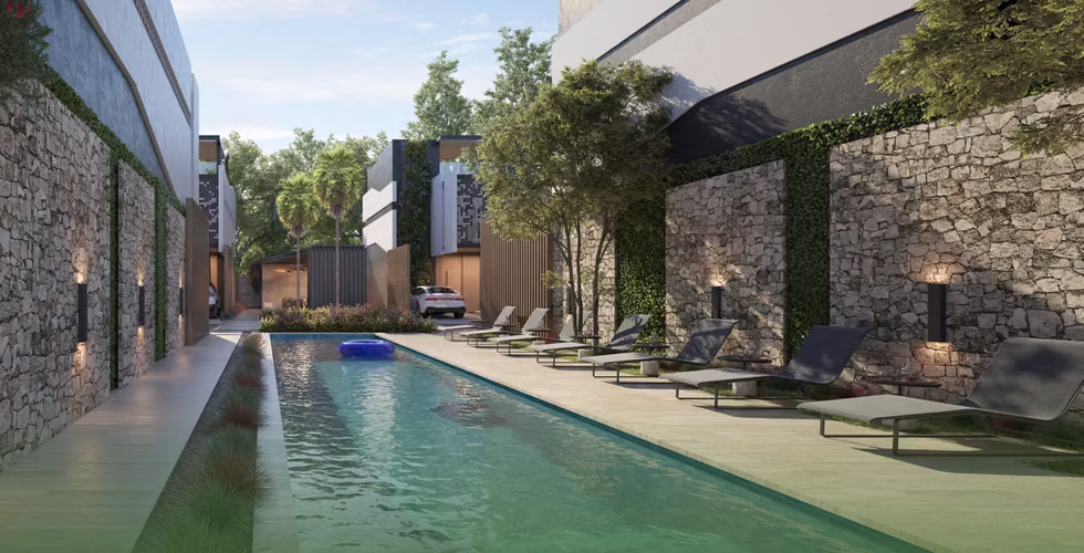 Proyecto de Townhouses de 3 habitaciones en el Downtown