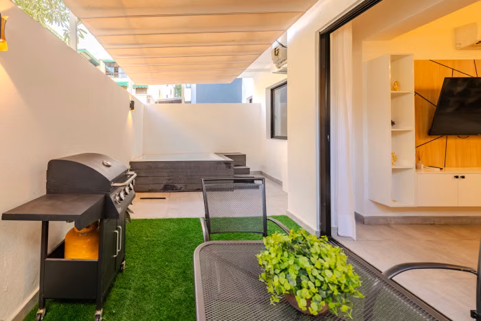 Apartamento amueblado con Terraza Privada en Alquiler Bella Vista