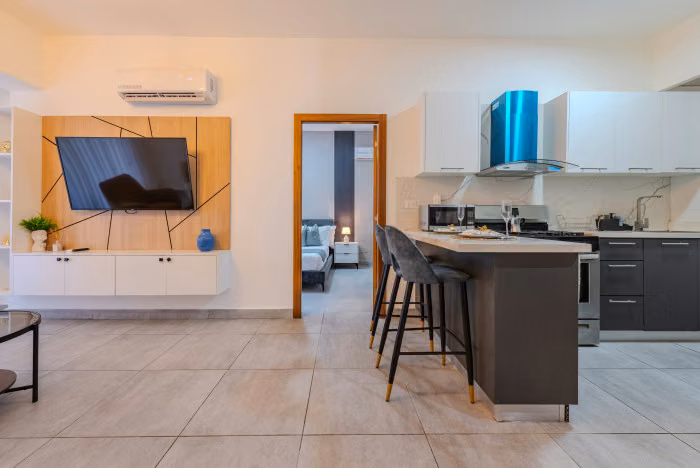 Apartamento amueblado con Terraza Privada en Alquiler Bella Vista
