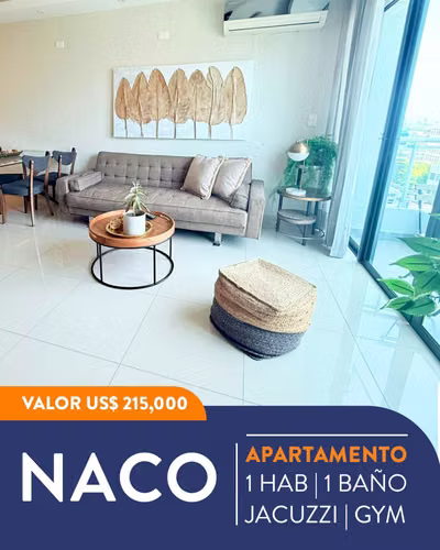 Moderno apartamento en venta amueblado de primera, en el centro del Ensanche Naco