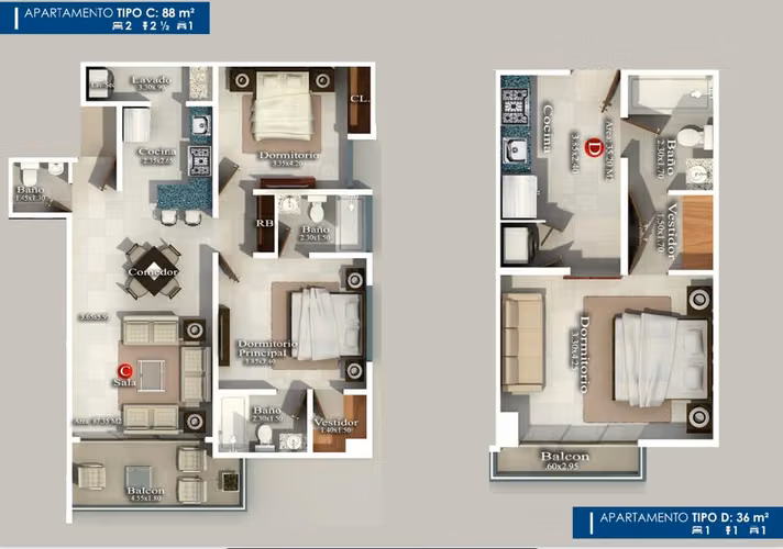 Apartamento Proyecto en Venta Airbnb Friendly en Evaristo Morales