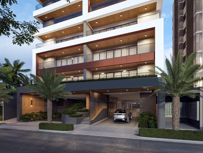 Proyecto de apartamentos de 2 y 3 habitaciones en el exclusivo sector de Naco.