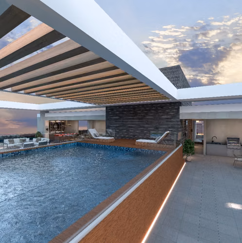 Apartamento De 3 Habitaciones, Con Vista A La Ciudad En Venta, En Bella Vista - Santo Domingo - Imagen 8