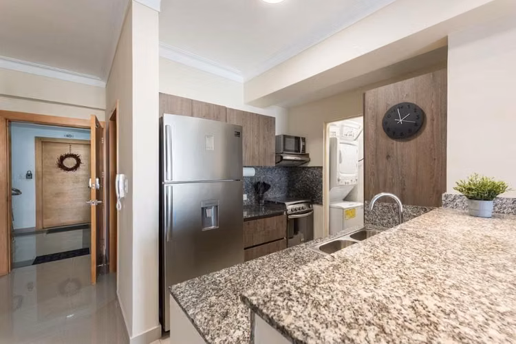 Apartamento En Alquiler De 1 Habitación Y 2 Baños En Naco - Imagen 3