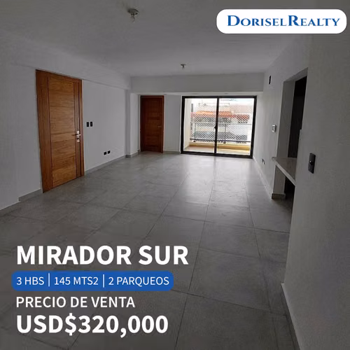 VENTA DE MAGNIFICO APARTAMENTO EN MIRADOR SUR