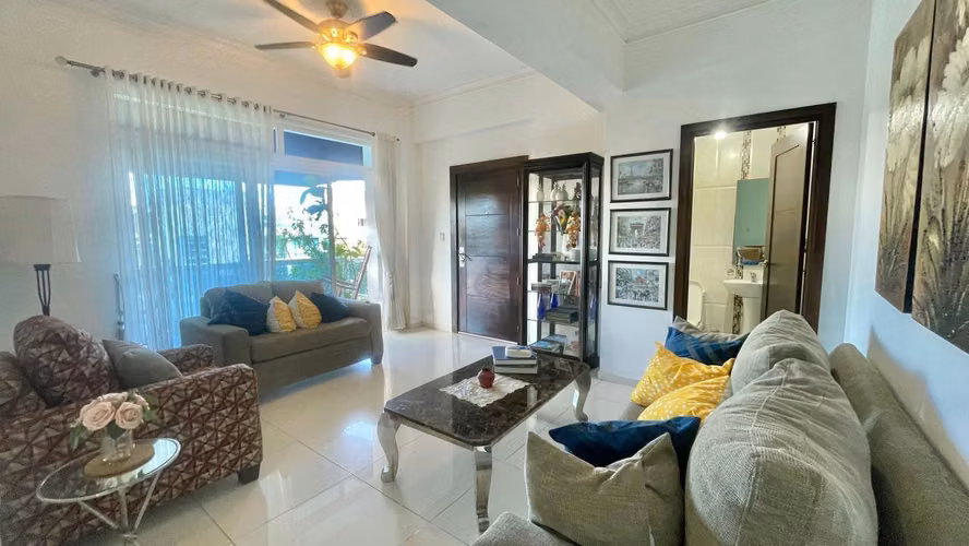Apartamento en alquiler 2Hab Amueblado en Gazcue
