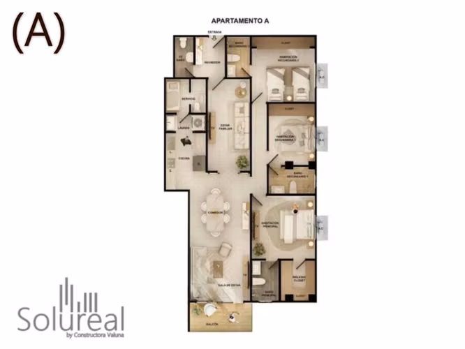 *Apartamento familiar nuevo proyecto en Gazcue, SD