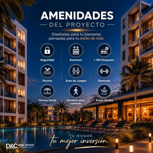 APARTAMENTOS EN PLANO EN PUERTO PLATA A MINUTOS DE LA PLAYA 