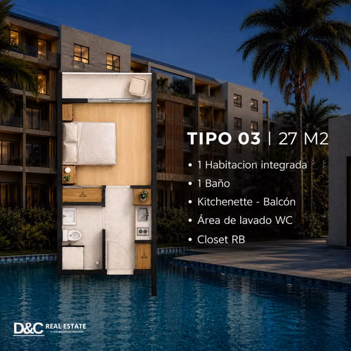 APARTAMENTOS EN PLANO EN PUERTO PLATA A MINUTOS DE LA PLAYA 
