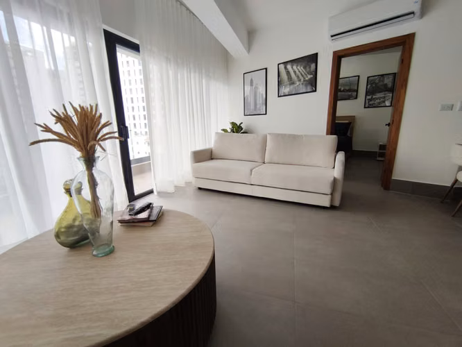 Apartamento En Alquiler De 1 Habitación Y 1 Baño En Piantini