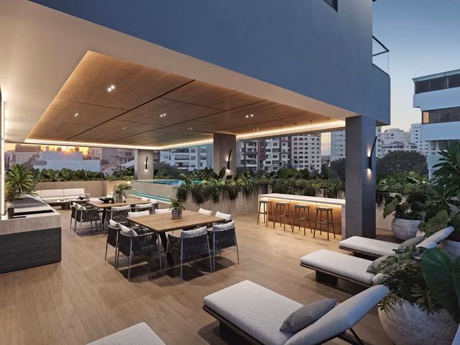 Apartamento uno por piso con 4 habitaciones en el Ensanche Naco - Imagen 5