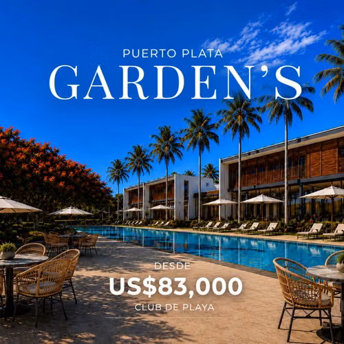 Apartamentos de venta en puerto plata con club de playa 