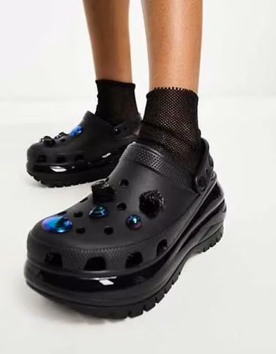 Crocs classic mega crish clog black noir