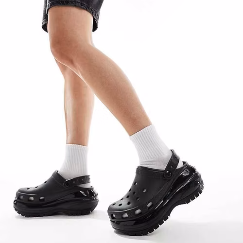Crocs classic mega crish clog black noir