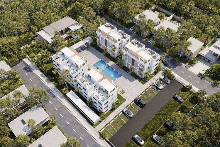 PROYECTO DE  APARTAMENTOS DE 2 Y 3 HABITACIONES EN PUNTA CANA
