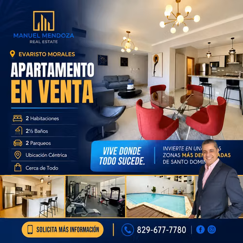 Apartamento En Venta En Santo Domingo. Sector: Evaristo Morales