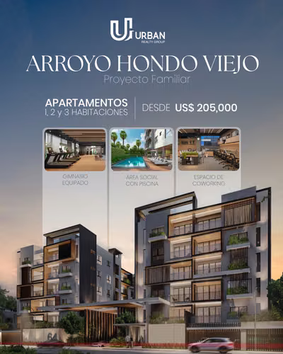 Apartamentos de 1, 2 y 3 Habitaciones En Arroyo Hondo Viejo - Imagen 2