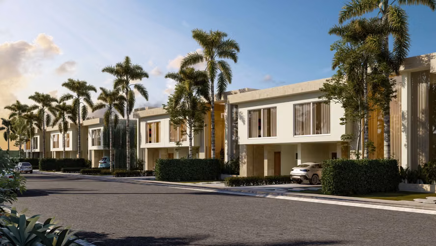 Proyecto de Town Houses en primera línea de playa, totalmente amueblados.