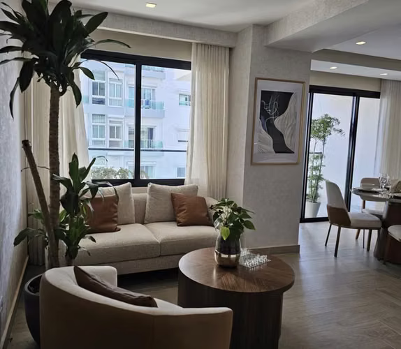 Apartamento En Alquiler De 1 Habitación Y 2 Baños En Naco