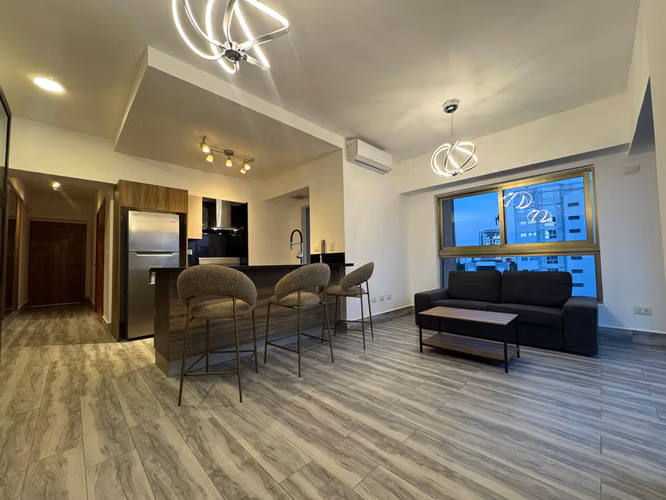 Apartamento En Alquiler De 1 Habitación Y 2 Baños En Naco - Imagen 2