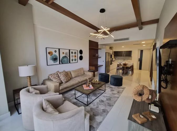Apartamento En Alquiler De 2 Habitaciones Y 2 Baños En Piantini