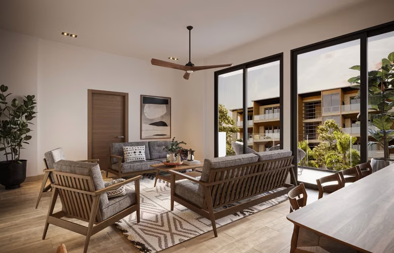 Apartamentos de 1 y 2 habitaciones en venta con LINEA BLANCA en Jarabacoa - Imagen 5