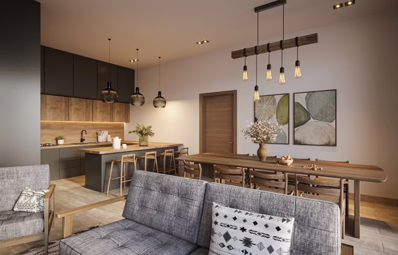1 and 2 bedroom apartments for sale with LINEA BLANCA in Jarabacoa