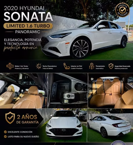 2020 Hyundai Sonata Limited 1.6 turbo panoramic
