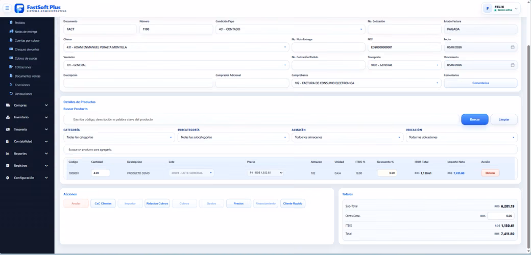 Sistema Web Administrativo | Facturación, Inventario, Ventas y Contabilidad