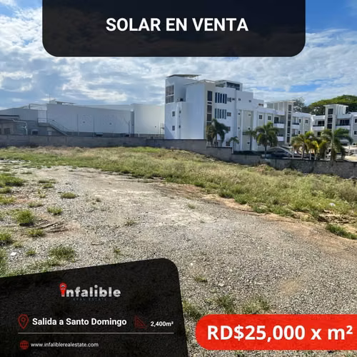 Terreno en venta en San Francisco de Macorís, Salida a Santo Domingo