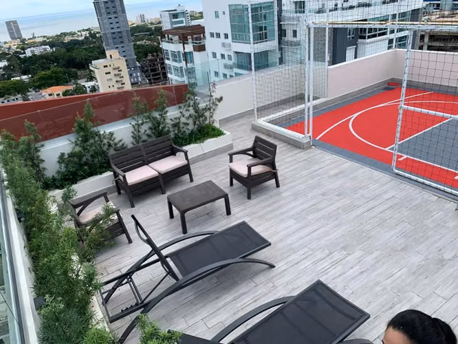 Apartamento Amueblado La Esperilla, 2 Habitaciones, Piscina, Gym, Cancha - Imagen 4