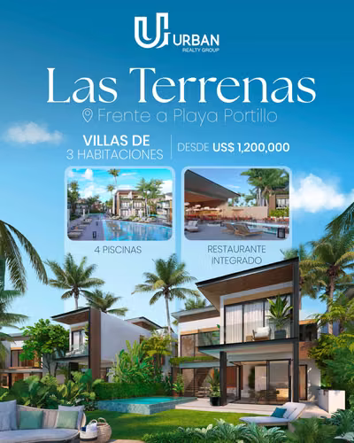 Apartamentos y Villas Frente a Playa Portillo Las Terrenas
