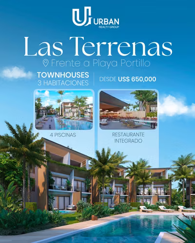 Apartamentos y Villas Frente a Playa Portillo Las Terrenas