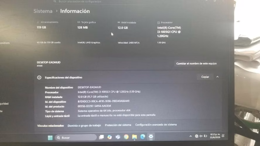 Laptop lenovo ideapad