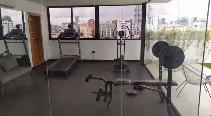 Apartamento Amueblado, 1 Habitación, Jacuzzi, Gym, Naco - Imagen 3