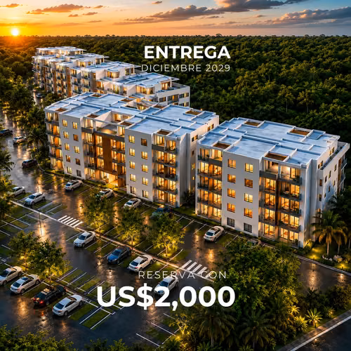 PRADO SUITES - APARTAMENTOS EN VENTA EN PLANO EN PUERTO PLATA ¡A 1 minuto de la playa!