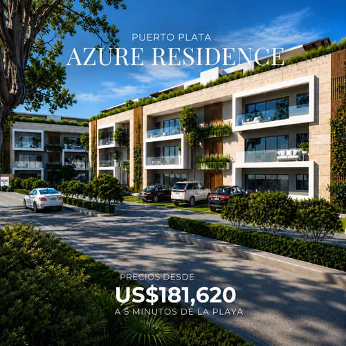AZURE - APARTAMENTOS EN PLANO EN VENTA EN PUERTO PLATA