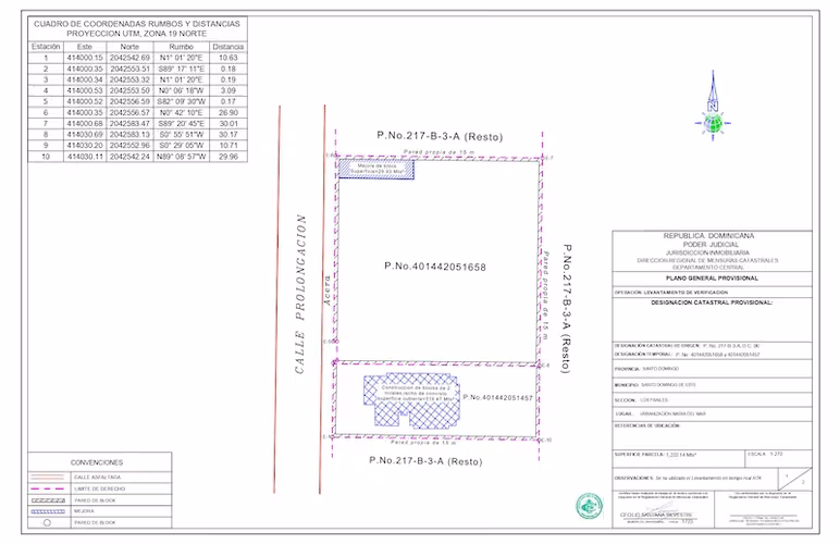 En Los Frailes Terreno venta con proyecto Aprobado RD$23,000,000