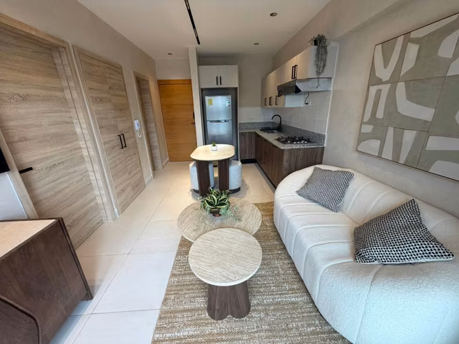 Apartamento En Alquiler De 1 Habitación Y 2 Baños En Naco