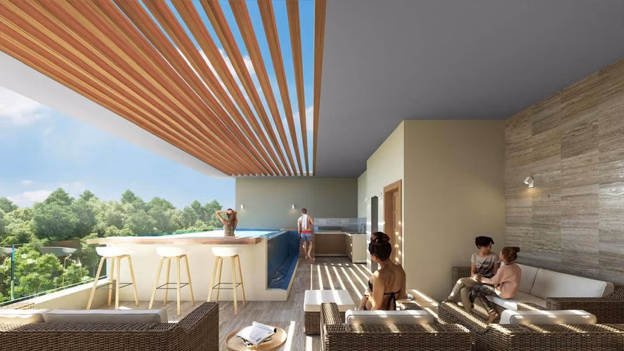 Apartamentos exclusivos con piscina infinity en Cap Cana