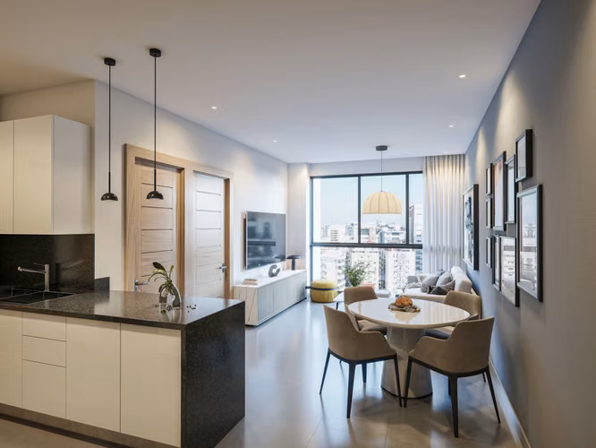 Apartamento en construcción en Serralles, Distrito Nacional, Santo Domingo.