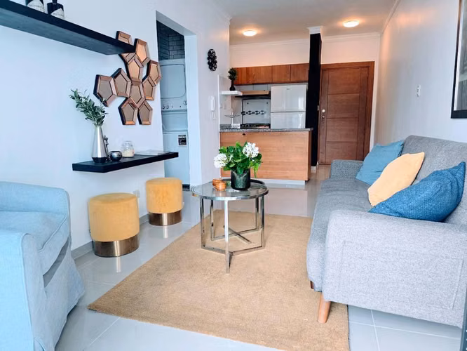 Alquiler Apartamento de 1 Habitación Gazcue Totalmente Amueblado - Imagen 2