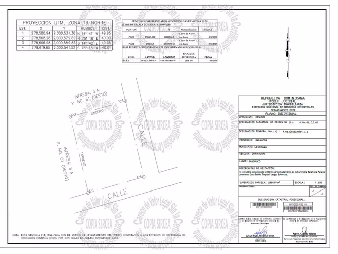 Venta de Solar Residencial en Bahoruco – La Ciénega – Barahona en RD$7,000,000 - Imagen 2