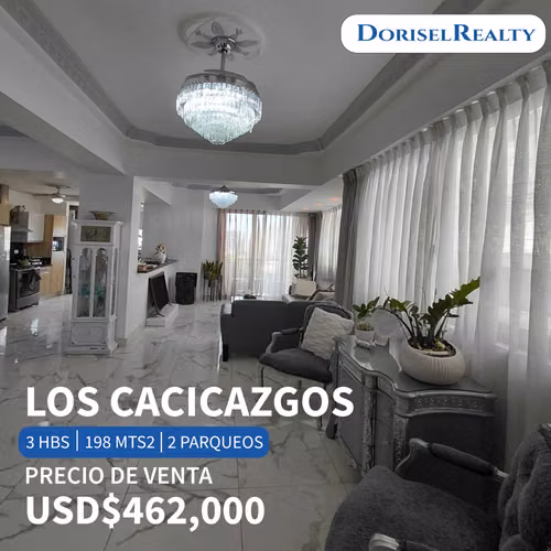 VENTA DE MARAVILLOSO APARTAMENTO UBICADO EN LOS CACICAZGOS