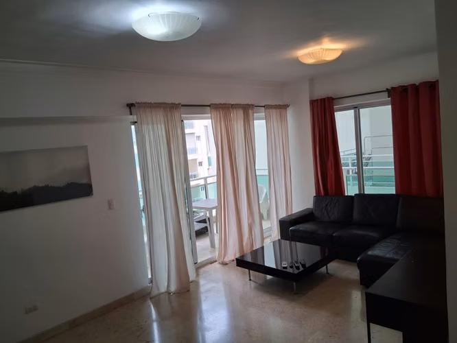 Se alquila, Apartamento 3Hab Amueblado c/Piscina, Sauna y Gym (Naco) - Imagen 2